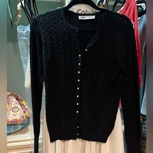 ZARA BLACK CARDIGAN NWOT